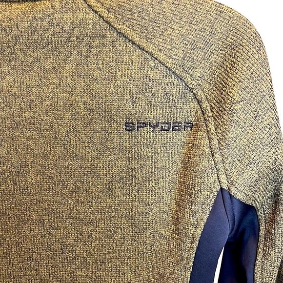 𝅺spyder mens Outbound 1/4 zip pullover shirt, size medium, good condition - Picture 7 of 8
